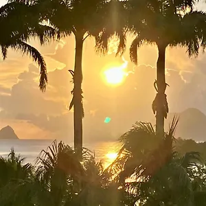 Superbe Martinique Vue Rocher Du Diamant Sainte-Luce